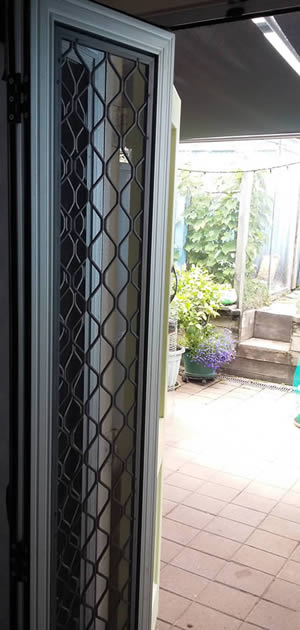 Bi-fold Security Door Open