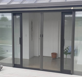 Double Pleated Venette Insect Screen Doors