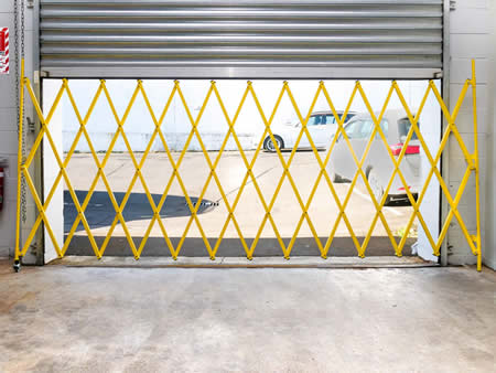 Yellow Pedestrian Access Barrier