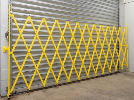 Yellow Pedestrian Access Barrier