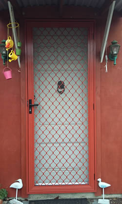 Red Standard Security Door