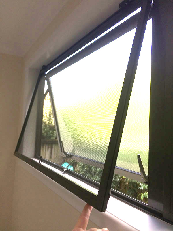 Open Hinged Insect screen with standard mesh