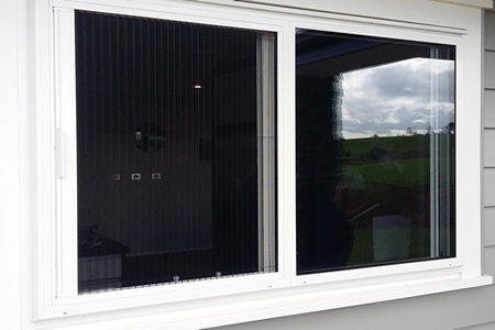 Pleated Screen fitted to window