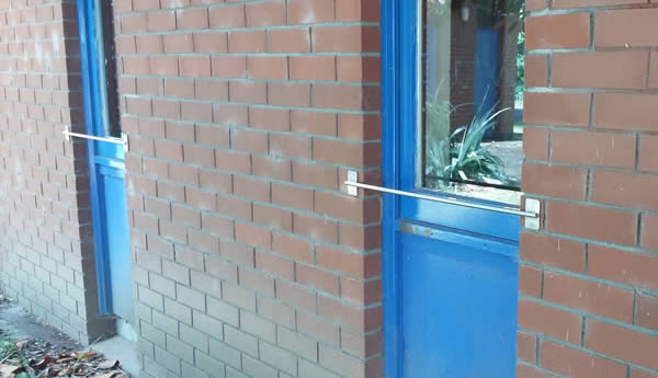 Stainless Steel Restrictors on School Windows